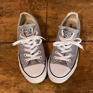 Converse Size 7, Silver sparkly!